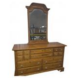 Jamestown Sterling Oak Dresser With Mirror
