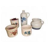 RRP Co Pottery and Handpainted Crock Collection