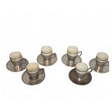 Tiffany & Co. Sterling Silver and Lenox Demitasse