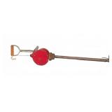 Vintage Manual Rotary Barrel Pump Red Metal