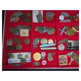 Lot Vintage Tags, Tokens, Pins, Medals, Keys