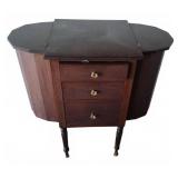 Wooden Sewing Cabinet With Three Drawers