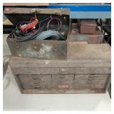 Kennedy Metal Tool Chest With Tools And Cables