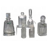 5 Crystal Decanters, Bohemia & Vivaldi