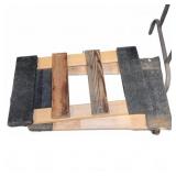 Wooden Furniture Dolly W/ Carpet Padding & Casters