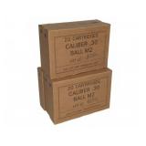 Lake City .30 Caliber Ball M2 Ammunition 5 Boxes