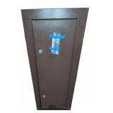 Brown Metal Gun Safe with Key Lock