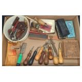 Vintage Leatherworking Tool Lot with Awls