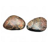 Hand Painted Leopard Stones