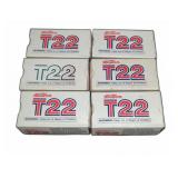 6 Boxes Western T22 22LR Ammunition