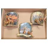 Bradford Exchange Deer Plaques Set
