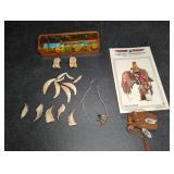 Native Style Stones, Beads, Teeth, Claws, Necklace
