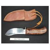 Wm. F. Moran Fixed Blade Knife and Leather Sheath