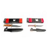 BudK Mountain Man & Stag Hunter Knives w/ Sheaths