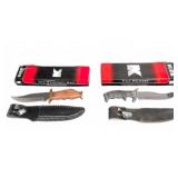 BudK Mountain Man & Fox Hunter Knives with Sheaths