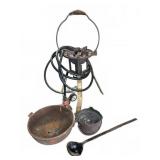 Propane Burner W/ Cast Iron Melting Pots and