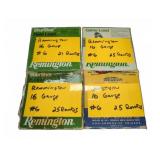 16 Gauge #6 Shotgun Shells Remington and Western
