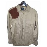 Burberrys Cotton Shooting Shirt with Suede Patches