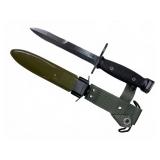 US M7 Bayonet with Black Scales and Sheath