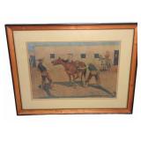 Frederic Remington Framed 1908 Western Print