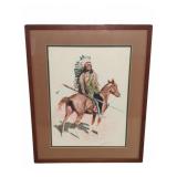 Frederic Remington, Native American on Horseback