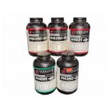 Five Hodgdon Rifle Powder Containers H4831SC H4831