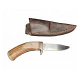 Master Smith Fixed Blade Knife With Stag Handle