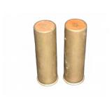Pair Rem-UMC 12 Gauge Brass Shotgun Shells OO Buck