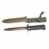 U.S. M5A1 Garand Rifle Bayonet w/ USM8A1 Scabbard