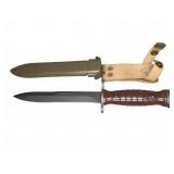 Italian M1 Carbine Bayonet 1955 With Scabbard