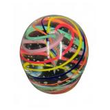 Gentile Glass Millefiori Swirl Paperweight