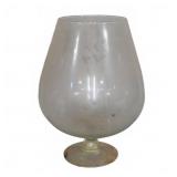 Large Clear Glass Brandy Snifter With Flared Rim