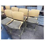 (5) Bar Raised Height Chairs