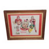 Joe Montana Quarterback Legend Signed Print 35/500