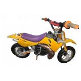 Morini Motori 50cc Kids Dirt Bike Yellow Purple