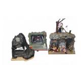 Three Batman Batcave Dioramas with Figures