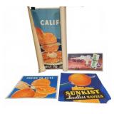 Sunkist California Oranges Poster & Fallout Print