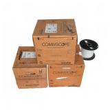 CommScope White CablePak Boxes and Mixed Spools