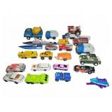Die-Cast Toy Cars Trucks Boats and Tractor Lot