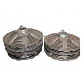 7 Vintage Ford Mustang Spinner Hubcaps