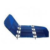 Folding Webbed Chaise Lounge Chair Metal Frame