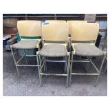 (5) Bar Raised Height Chairs