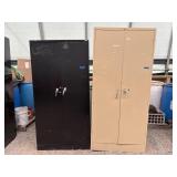 (2) Metal 2-Door Storage Cabinets