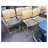 (5) Bar Raised Height Chairs
