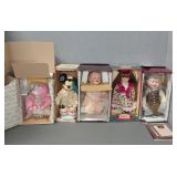 Porcelain Dolls Lot in Original Boxes