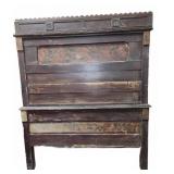 Wooden Bedframe with Decorative Trim