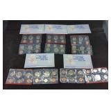 5 US Mint 1998 Uncirculated Coin Sets