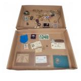 Military Pins Medals Dog Tags FBI Souvenir Cards
