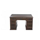 Wooden Desk w/ Brass Drawer Pulls