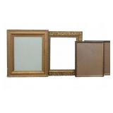 4 Ornate Gold-Tone Vintage Picture Frames